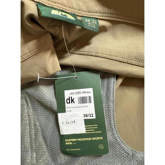 NWT EMS Eastern Mountain Sports Men's Compass Zip Off Pant Dune Size 38/32 - Picture 3 of 5